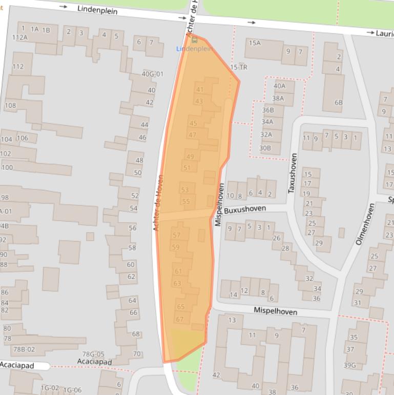 Kaart van postcodegebied 6225EL.