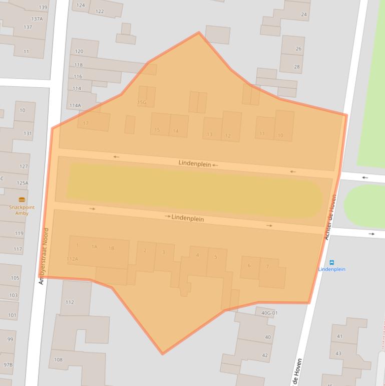 Kaart van postcodegebied 6225EP.