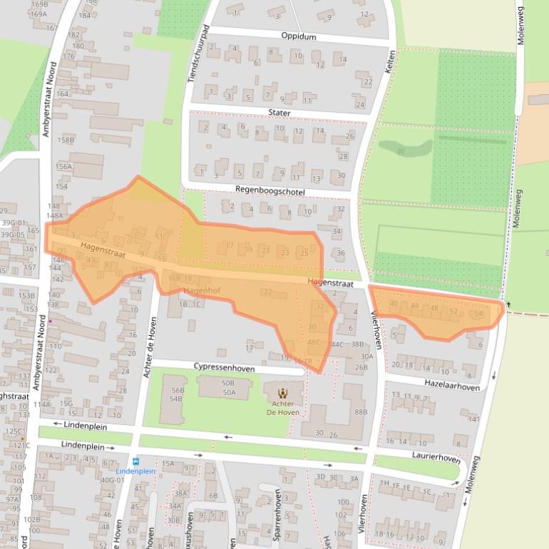 Kaart van postcodegebied 6225ER.