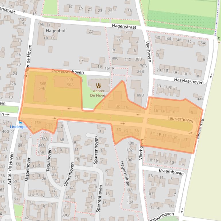 Kaart van postcodegebied 6225GA.