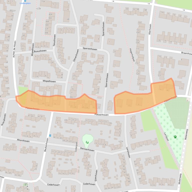 Kaart van postcodegebied 6225GL.
