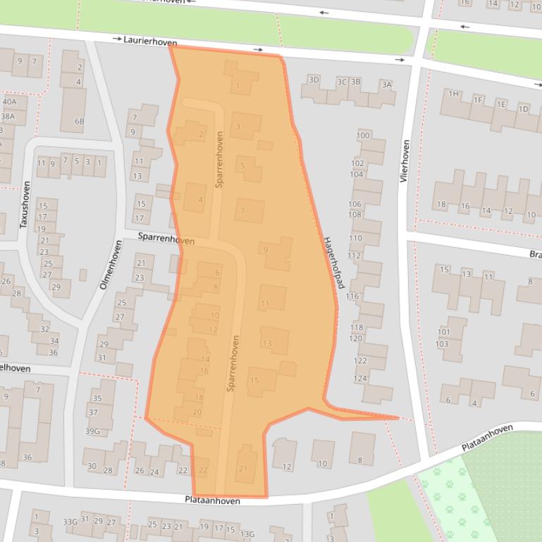 Kaart van postcodegebied 6225HC.