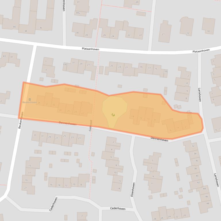 Kaart van postcodegebied 6225HH.