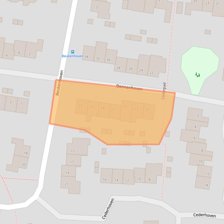 Kaart van postcodegebied 6225HJ.