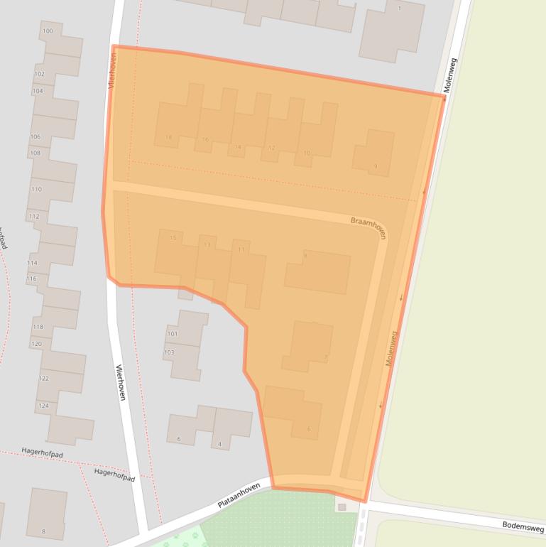 Kaart van postcodegebied 6225HN.