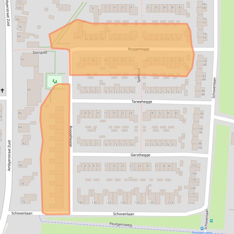 Kaart van postcodegebied 6225JM.