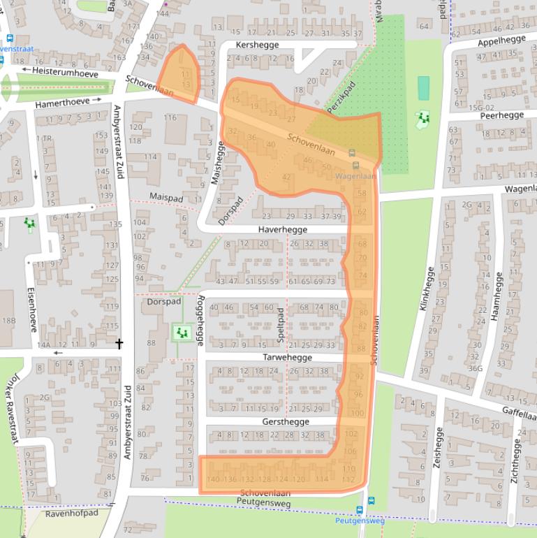 Kaart van postcodegebied 6225JS.