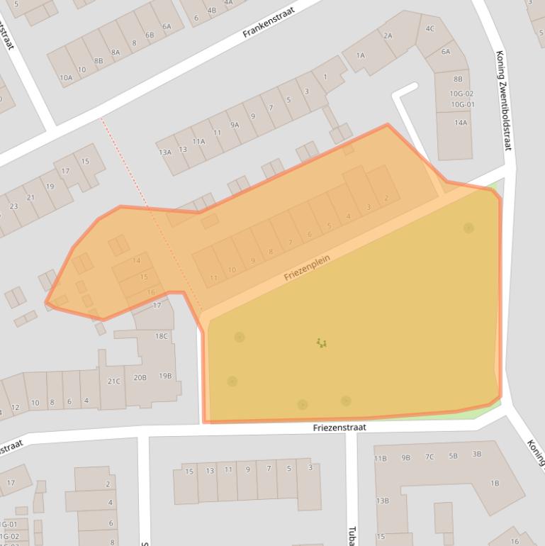 Kaart van postcodegebied 6226AH.
