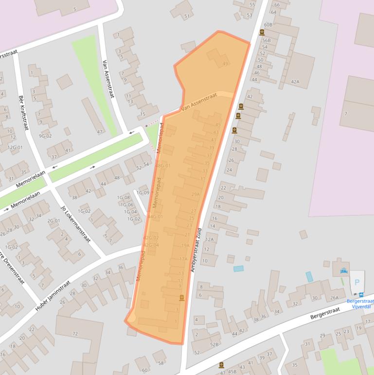 Kaart van postcodegebied 6226AV.