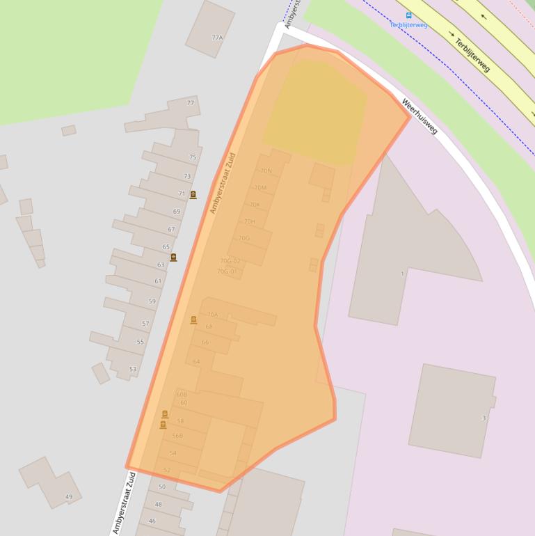 Kaart van postcodegebied 6226AZ.