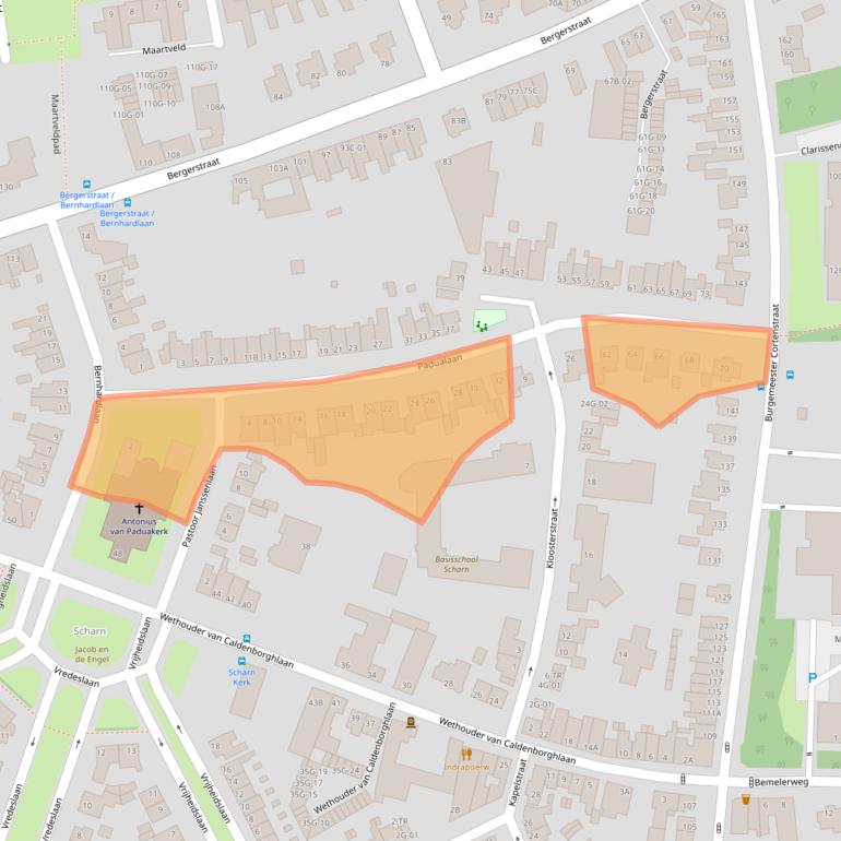 Kaart van postcodegebied 6226BL.