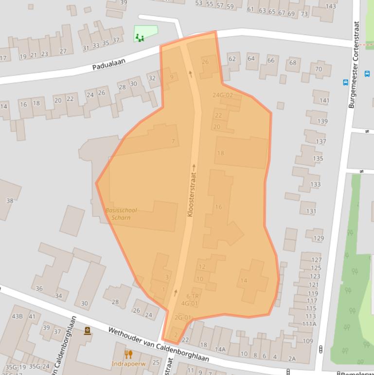 Kaart van postcodegebied 6226BP.