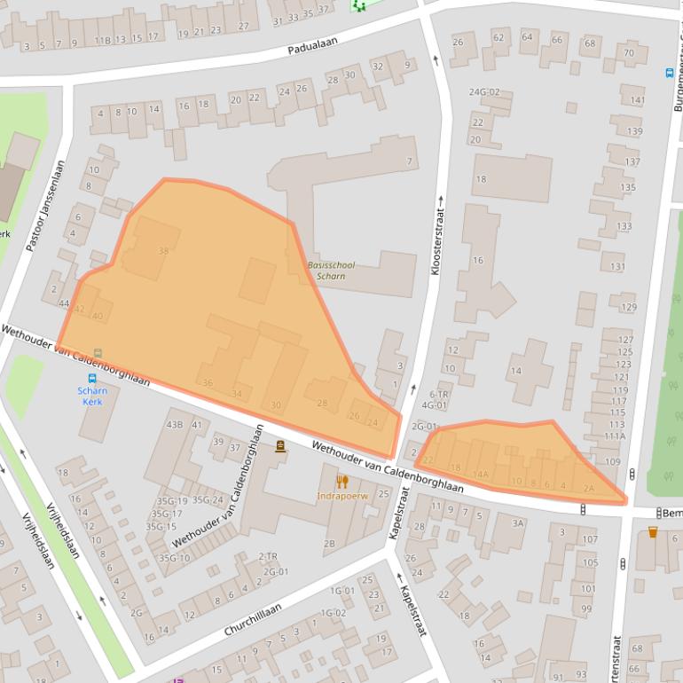 Kaart van postcodegebied 6226BT.