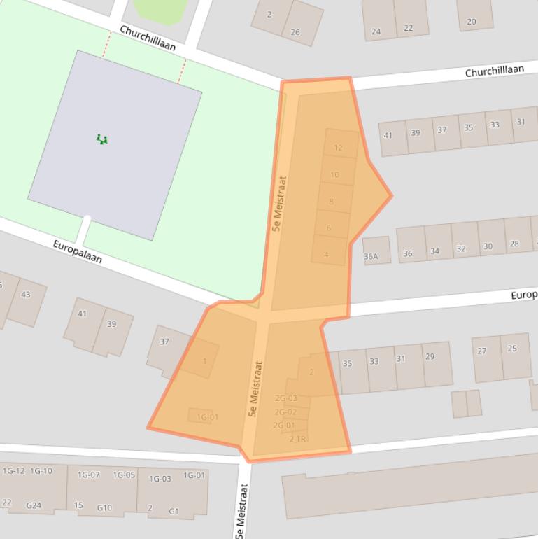 Kaart van postcodegebied 6226CL.