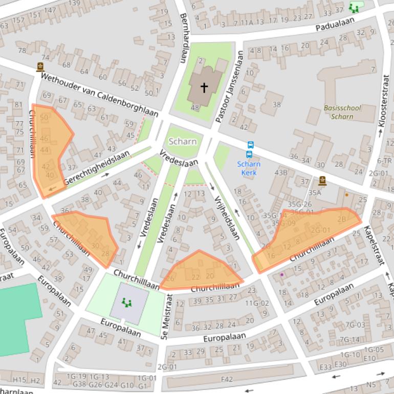 Kaart van postcodegebied 6226CV.