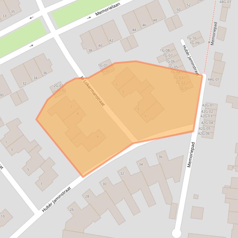 Kaart van postcodegebied 6226DM.