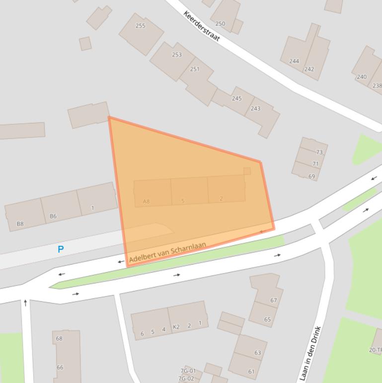 Kaart van postcodegebied 6226EC.