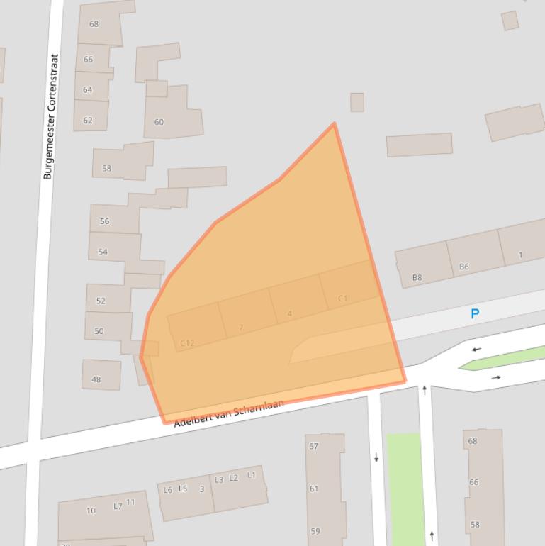 Kaart van postcodegebied 6226EE.