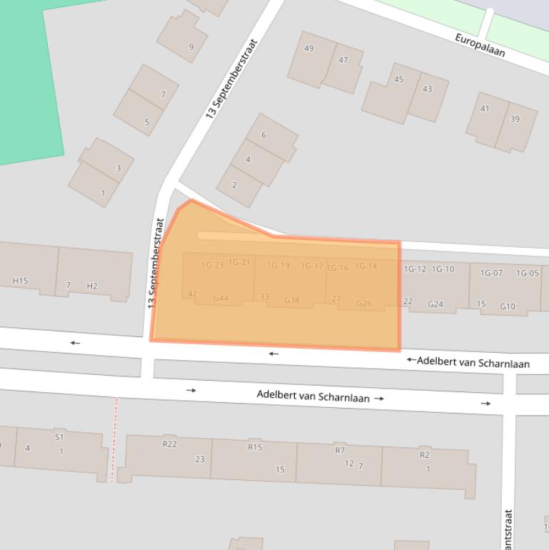 Kaart van postcodegebied 6226EL.