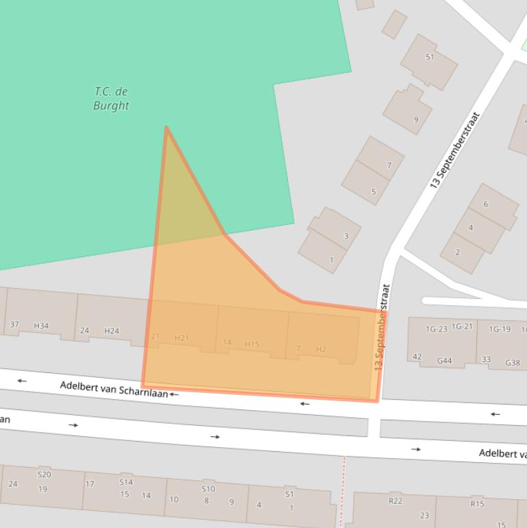Kaart van postcodegebied 6226EM.