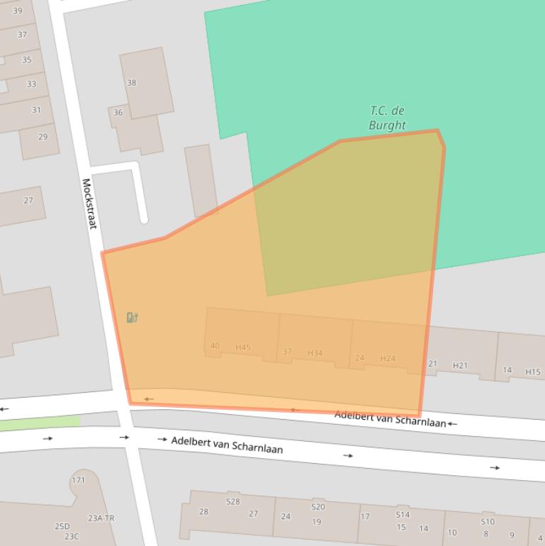 Kaart van postcodegebied 6226EN.