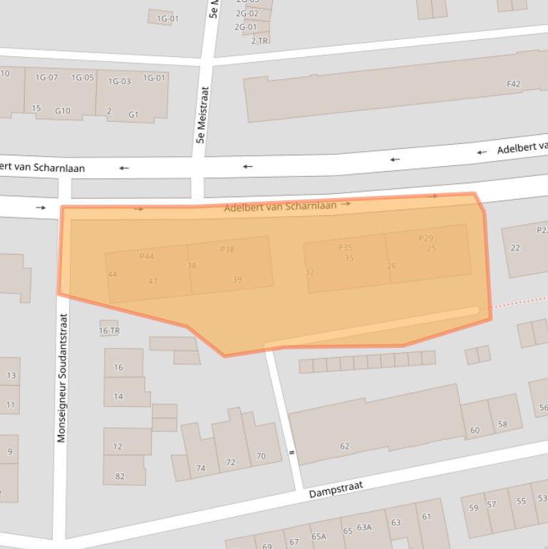 Kaart van postcodegebied 6226EW.
