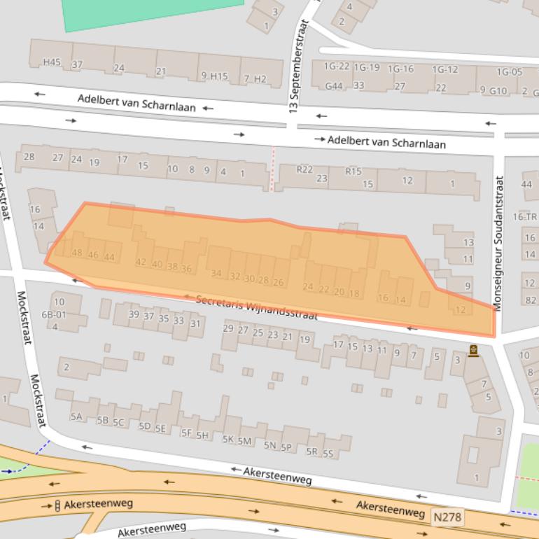 Kaart van postcodegebied 6226GB.