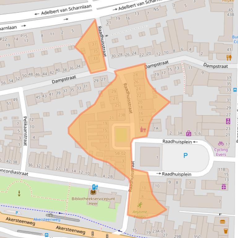 Kaart van postcodegebied 6226GM.