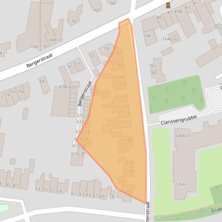 Kaart van postcodegebied 6226GT.