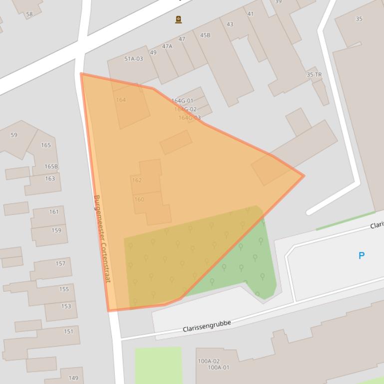 Kaart van postcodegebied 6226GX.