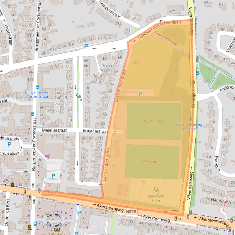 Kaart van postcodegebied 6226HG.