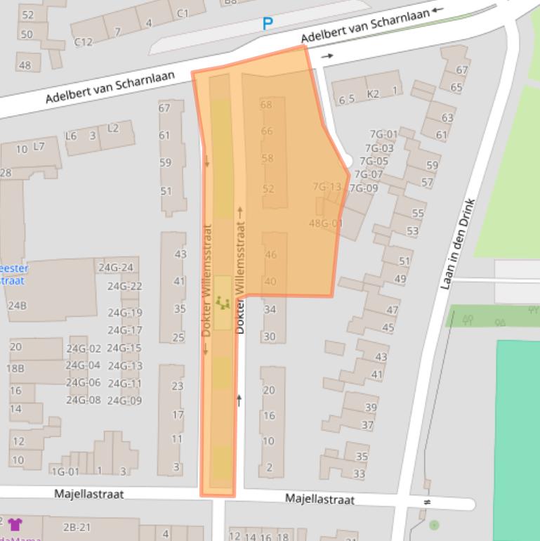 Kaart van postcodegebied 6226HL.