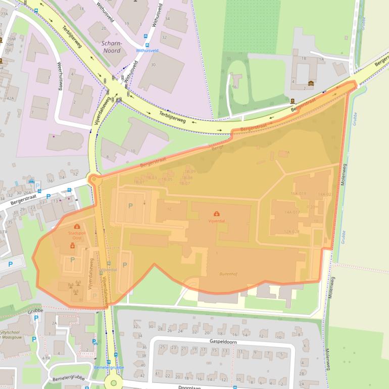 Kaart van postcodegebied 6226NB.
