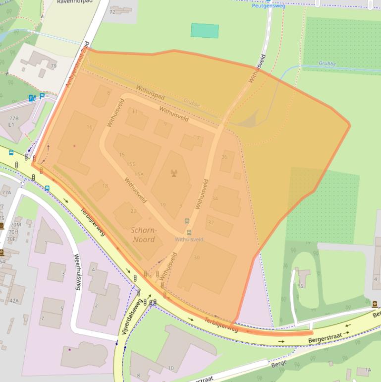 Kaart van postcodegebied 6226NV.