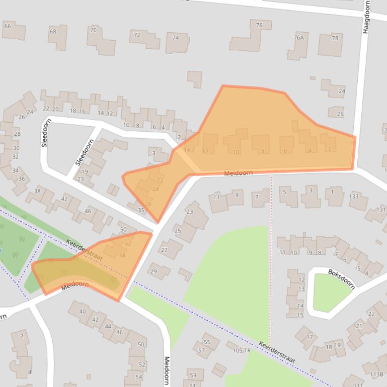 Kaart van postcodegebied 6226WB.