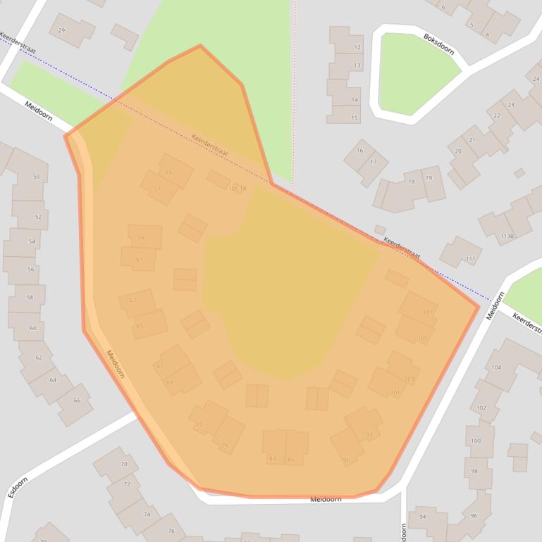 Kaart van postcodegebied 6226WG.
