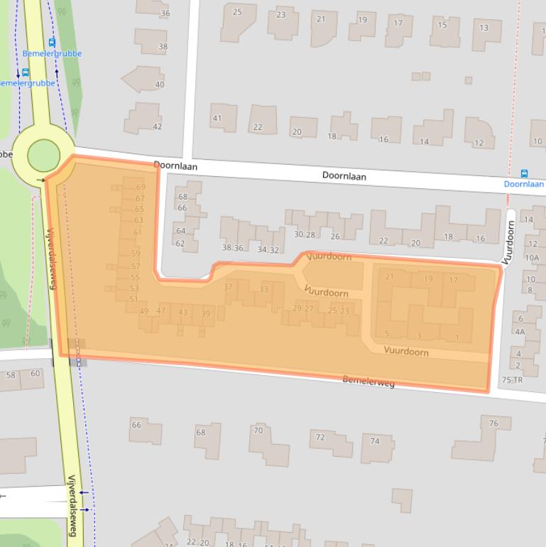 Kaart van postcodegebied 6226WT.