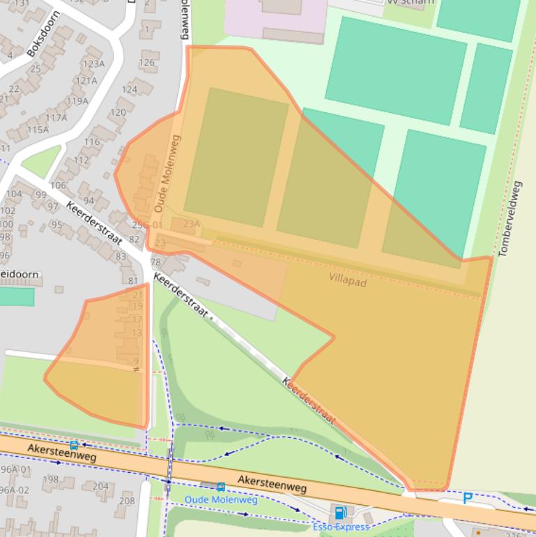 Kaart van postcodegebied 6226XV.