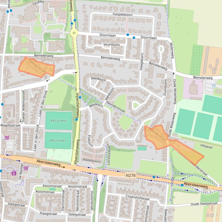 Kaart van postcodegebied 6226XW.