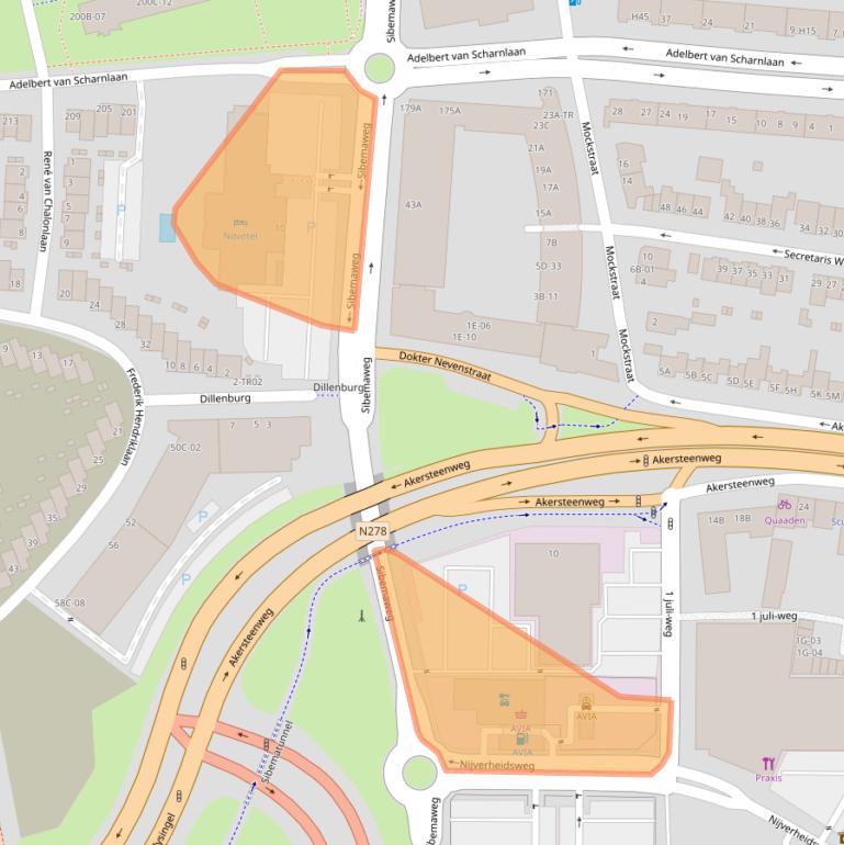 Kaart van postcodegebied 6227AH.