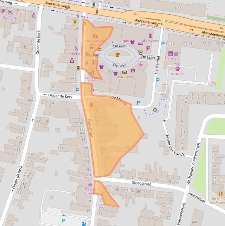 Kaart van postcodegebied 6227BK.