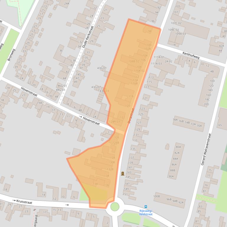 Kaart van postcodegebied 6227BR.