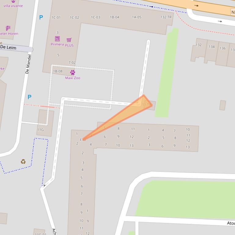 Kaart van postcodegebied 6227CC.