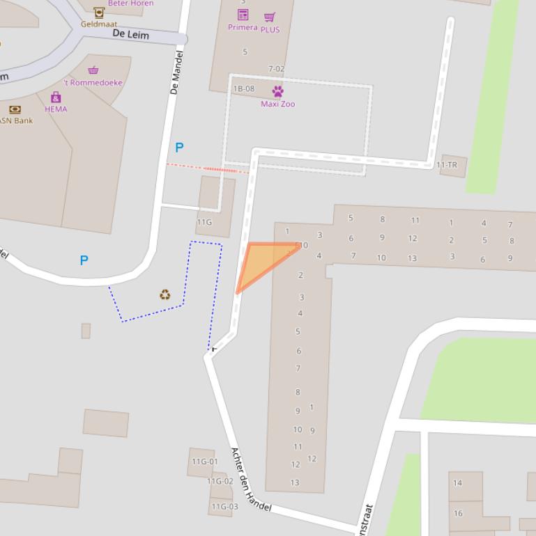 Kaart van postcodegebied 6227CG.