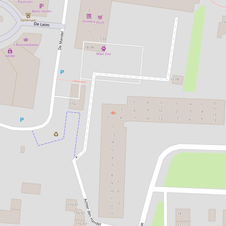 Kaart van postcodegebied 6227CH.