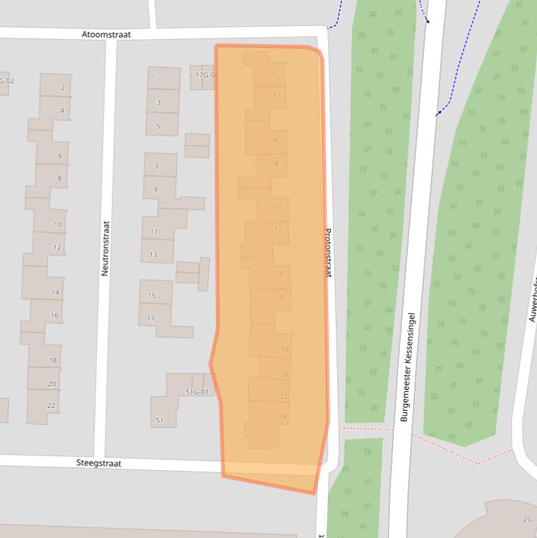 Kaart van postcodegebied 6227CR.