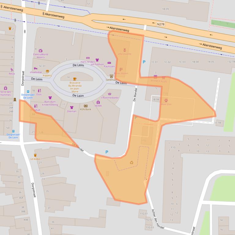 Kaart van postcodegebied 6227CS.