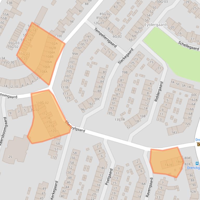 Kaart van postcodegebied 6227EC.