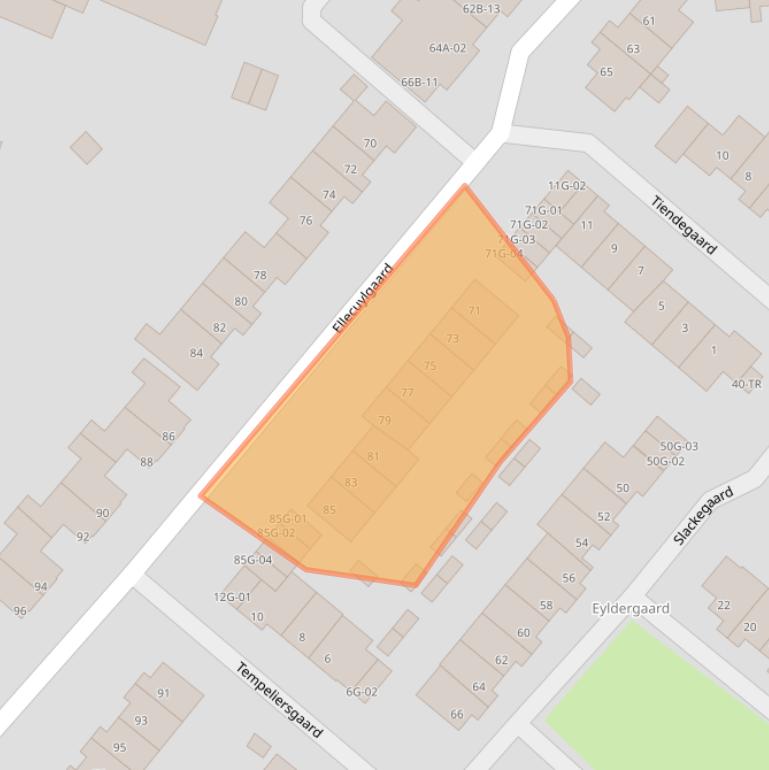 Kaart van postcodegebied 6227EE.