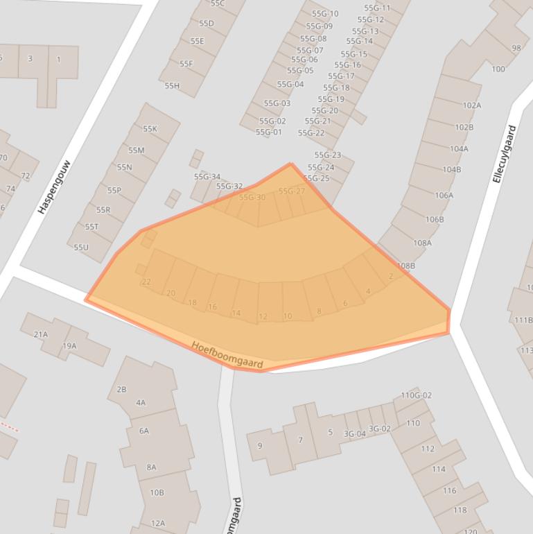 Kaart van postcodegebied 6227ER.